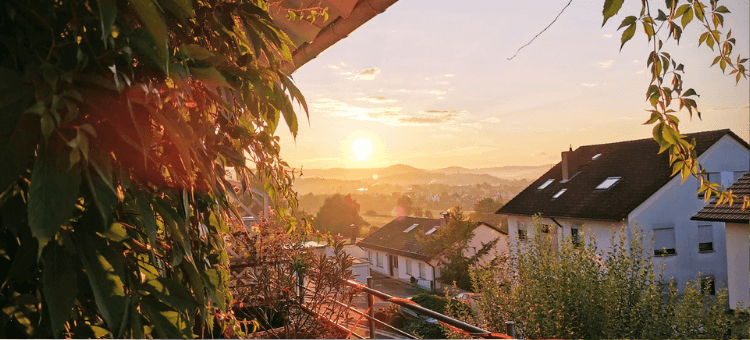 Sonnenaufgang über dem Spessart