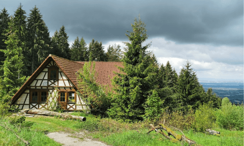 Schwarzwaldhaus auf dem Berg