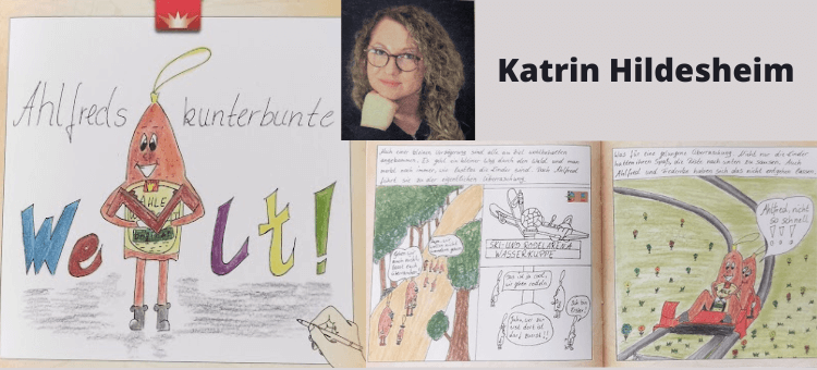 Ein Karrikatur-Comic gemalt von Katrin Hildesheim