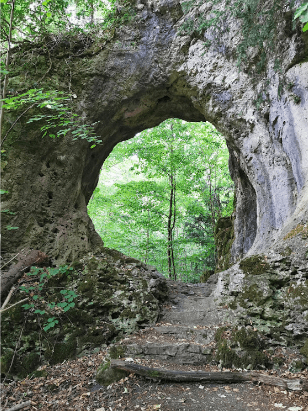 Das Felsentor kurz vor Gößweinstein