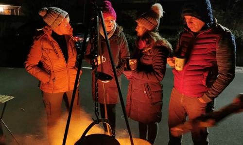 Jahresrückblick 2022 - Feuerzangenbowle mit der Nachbarschaft trinken